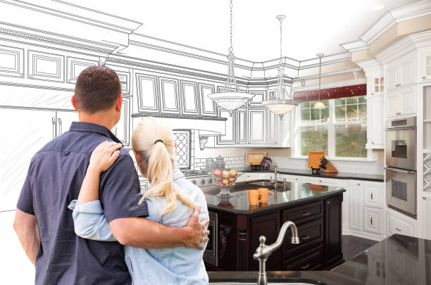 Professional Cabinet Installation technician working in Woodbury, NJ